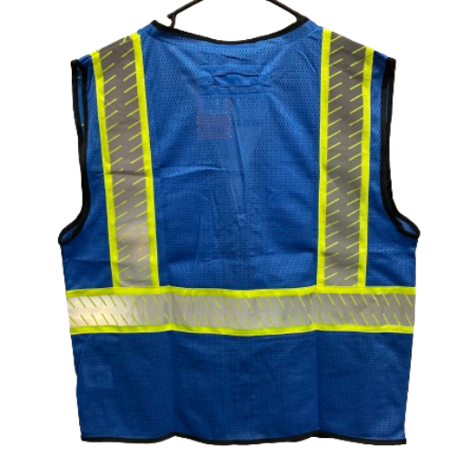 Made Royalty Safety Vest- Blue (Back)